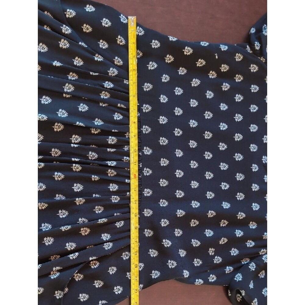 Garnet Hill | Bohemian Pocket Detail Dress | 12 | Black & White - Picture 6 of 11